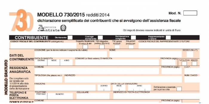 Modello 730/2015